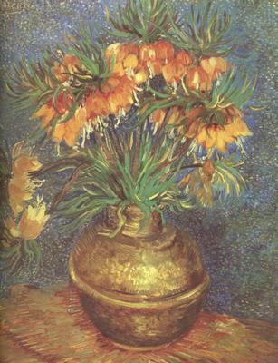 Vincent Van Gogh Fritillaries in a Copper Vase (nn04) France oil painting art